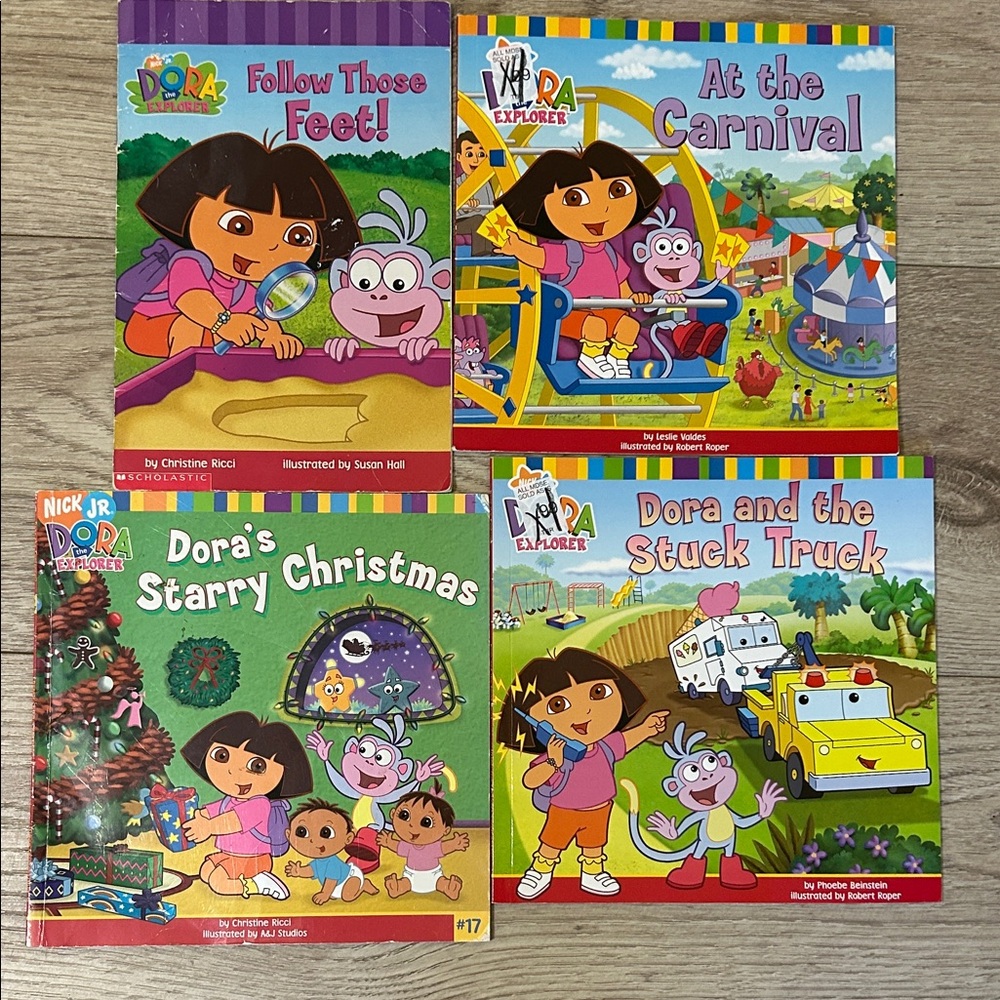4 Dora the explorer books